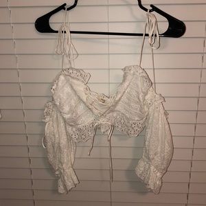 White croptop. Perfect conditions.